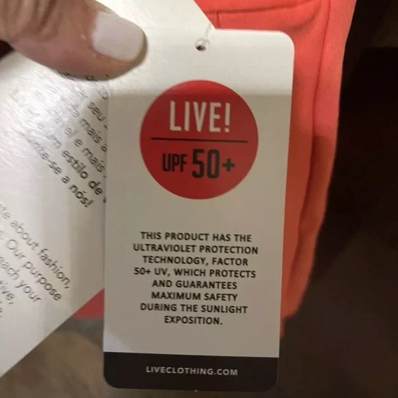 LIVE High-Rise Tennis Skirt Skort CORAL NEW NWT - Picture 9 of 13